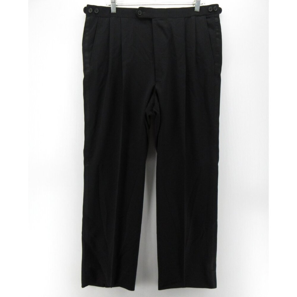 Chester Barrie Savile Row Pants 37X29 Wool Side Tabs Super 100s Formal